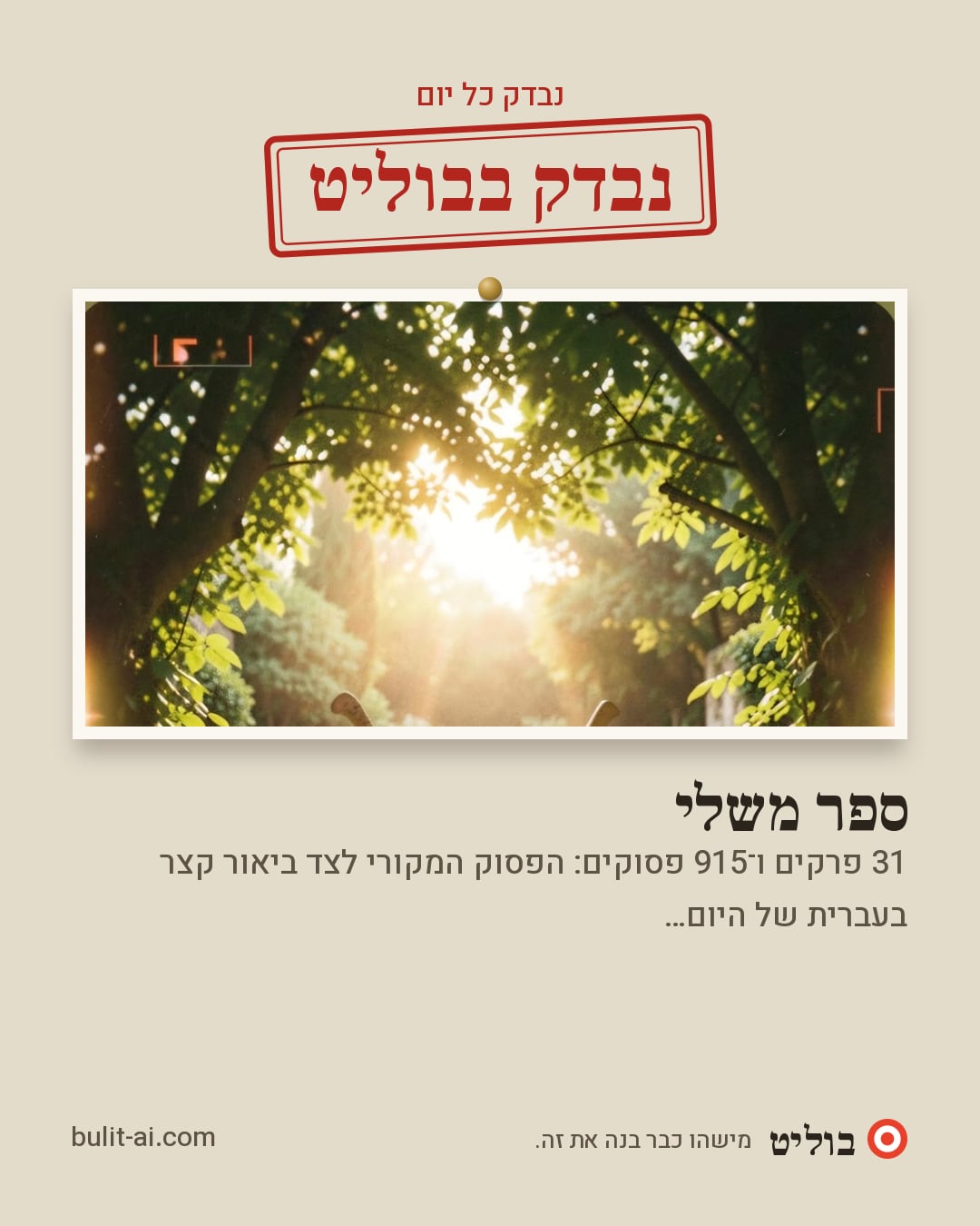 תמונת שיתוף: נבדק בבוליט